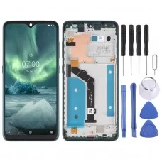 Nokia 7.2 / 6.2 Digiteerija täiskoostuga raamiga (roheline) algne LCD -ekraan (roheline)